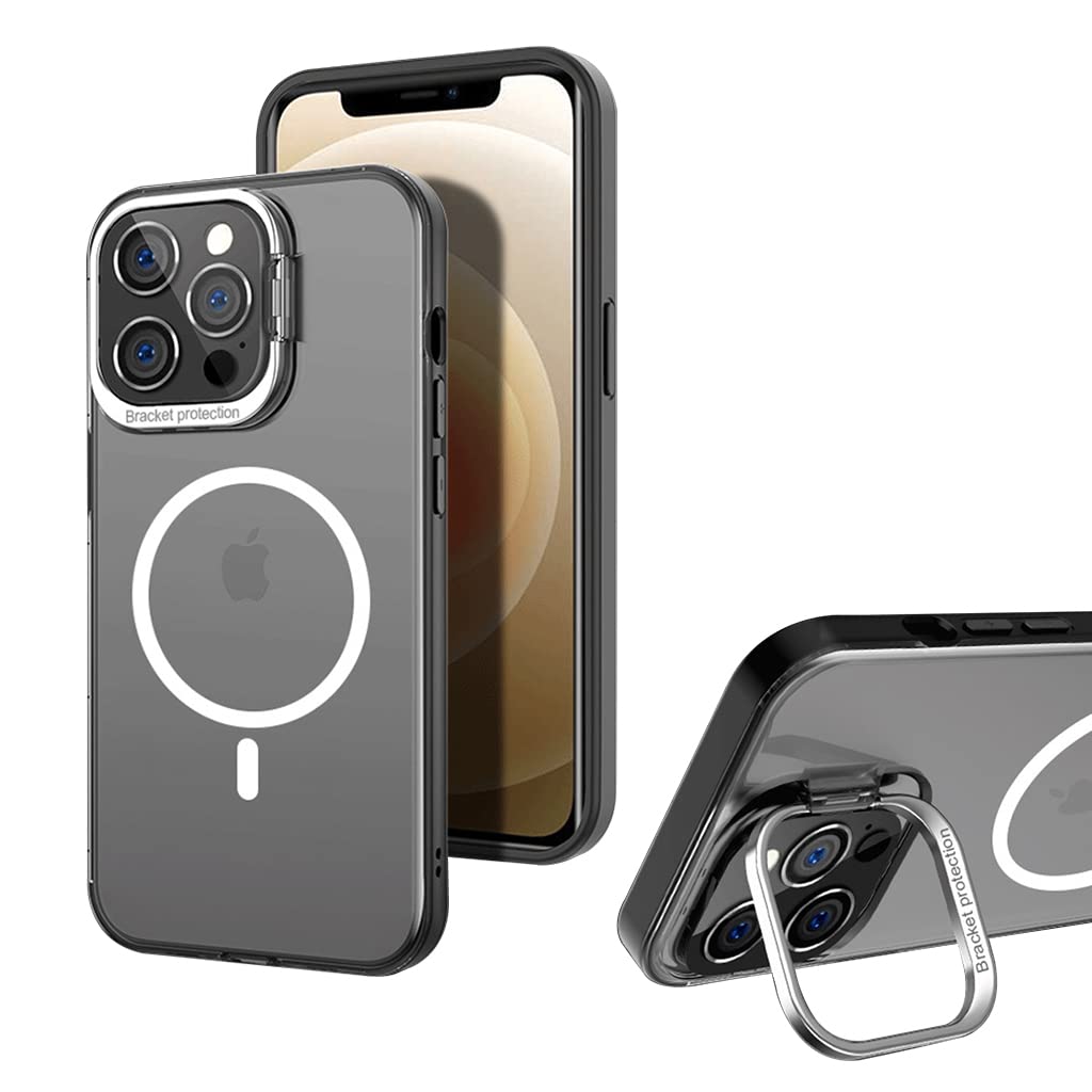 ZORBES Phone Case for iPhone 14 Pro, Compatible with MagSafe, TPU Phone Case with 2 in 1 Camera Protective Bracket/Phone Holder, Anti-Scratch Protective Phone Case for iPhone 14 Pro Black ZORBES Phone Case for iPhone 14 Pro, Compatible with MagSafe, TPU Phone Case with 2 in 1 Camera Protective Bracket/Phone Holder, Anti-Scratch Protective Phone Case for iPhone 14 Pro Black